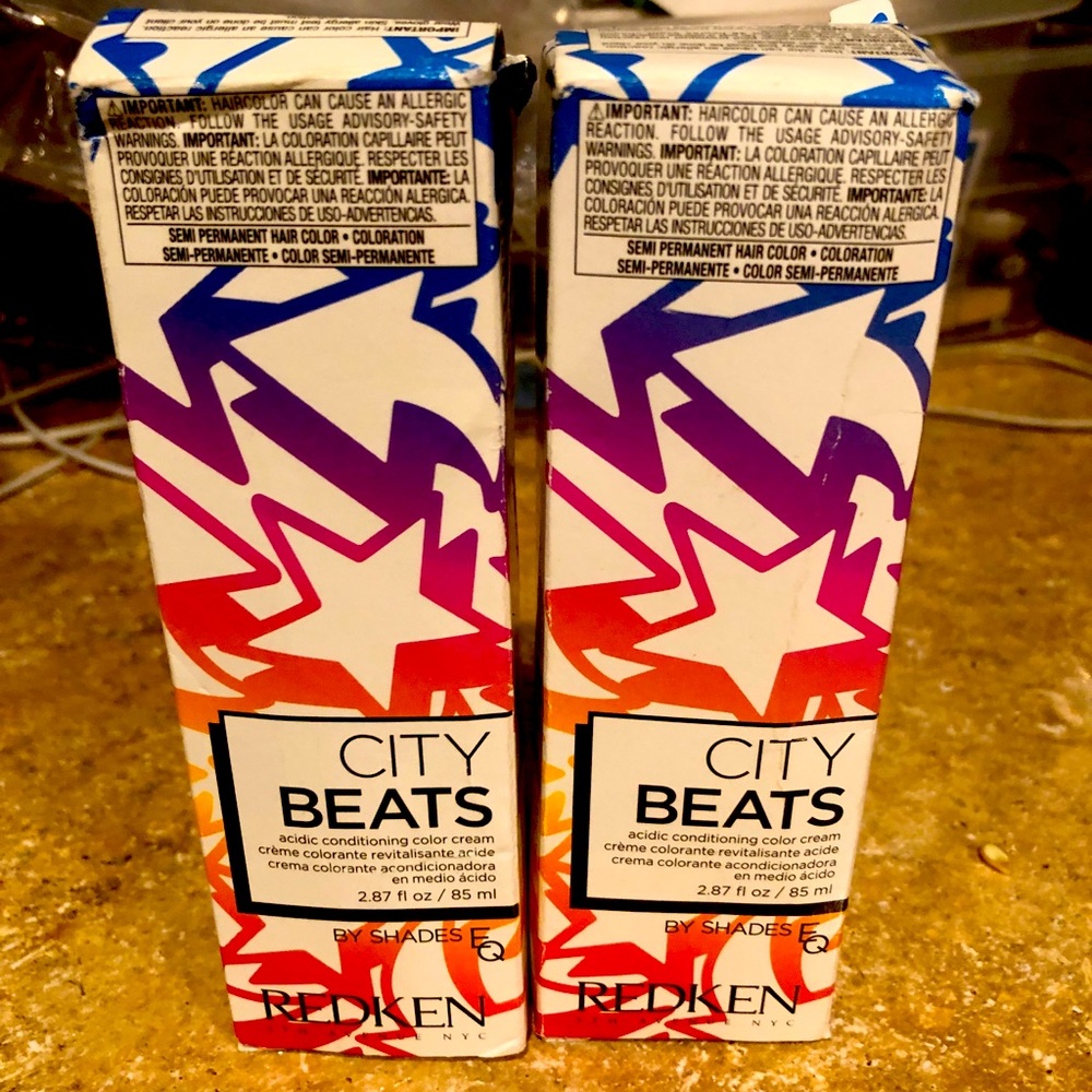 2-REDKEN CITY BEATS COLOR-CLEAR-NWT-PRICED  TO SELL- BELOW WHOLESALE